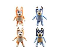 (Bluey Family 4Pcs) Bluey Bingo Mum Dad Plush Soft Toy Cuddle Toy