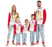 Bluey Family Matching Christmas Pyjamas Ladies Mens Kids Nightwear (Ladies, 8-10)