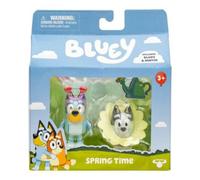 Bluey Let's Play Chef 2-Pack Toy Figure Playset, Ice Blocks Bingo and Socks Toddler Figurine Toys Set, Poseable Figurines for Kids Ages 3-5