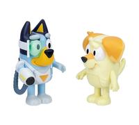 Bluey Figure 2-Pack - Surprise Blaster Suit Pack, 2.5 inch / 6.35 cm Figures of Bluey and Neighbor Chucky, Recreate Favorite Moments from The Bluey Episode - Surprise