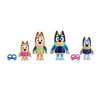 Bluey 17547 Figure 4PK Beach, Multicolor