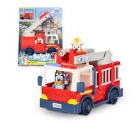 Bluey FIRE ENGINE BLUE DOG VEHICLE INCLUDES MOVING BINGO FIGURE MOVING DOLLS WITH HOSE ACCESSORIES Ladder Truck Famous (BLY68000