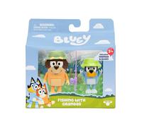 Bluey Figure 2-Pack - Fishing with Grandad 2.5 Inch Figures with Accessories Kids Can Recreate Their Favorite Moments from The Episode - G