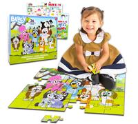 Bluey Floor Puzzle for Kids Set - Bundle with 36 Piece Bluey Floor Puzzle Plus Stickers More | Bluey Puzzles for Kids Ages 3-5