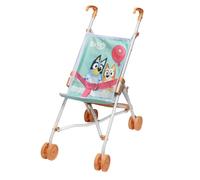 Bluey Sulky Doll's Pram - Lightweight Doll's Pram, Foldable and Portable, Perfect Toy for Children from 3 Years, Pink and Blue Design with Cute Animal Patterns - 540 x 270 x 400 mm