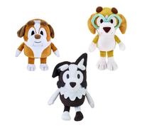 Bluey Friends 3 Pack Plush, 6.5-7.5"/ 16-23 cm Tall Plush Toys (Winton, Honey, and Mackenzie)