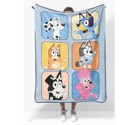 Bluey & Friends Plush Travel Throw Blanket - Measures 40 x 50 Inches Super Soft & Cozy Travel Accessories