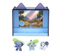 Bluey Fuzzies Episode Pack: Camping. With 3 Specially Flocked Collectible Mini-Figures (Incl. 1 Exclusive), Display Case, Trading Card, and Collector's Guide. 80 to Collect in Series 1!