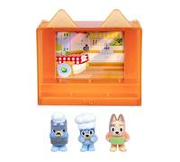Bluey Fuzzies Episode Pack: Pavlova, 3 Flocked Mini-Figures | Includes exclusive figure, display case, trading card & guide; 50 to collect in Series 1, kids toys