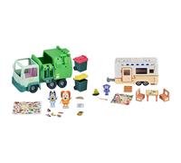 Bluey Garbage Truck Playset (2 Figures) & Caravan Playset (Figures)