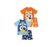 Bluey Girl's 2 Pack Bingo Short Pyjamas in Blue | Size: 3-4 Years Bluey Blue 3-4 Years