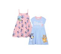 Bluey Girl's 2 Pack Dress | Size: 5-6 Years Bluey Multicolor 5-6 Years