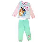 Bluey, Girls 2 Piece Pyjamas Set 'Cuddly and Cute', Pink/Blue, Age 4-5 Years