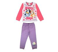 Bluey, Girls 2 Piece Pyjamas Set 'Dance Mode', Pink/Lilac, Age 3-4 Years