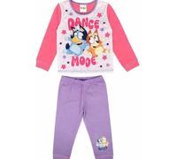 Bluey, Girls 2 Piece Pyjamas Set 'Dance Mode', Pink/Lilac, Age 4-5 Years