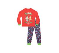 Bluey Girl's And Bingo Christmas Pyjamas in Red | Size: 2-3 Years Bluey Red 2-3 Years