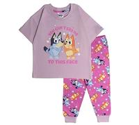 Bluey Girls and Bingo Short Sleeve Top Long Trousers Pyjamas Pjs Nightwear 2-3 Years Pink