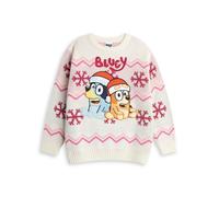 Bluey Girls Beige Character Christmas Jumper - 2-3 Years