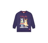 Bluey Girl's Bingo Christmas Sweatshirt in Blue | Size: 6-7 Years Bluey Blue 6-7 Years
