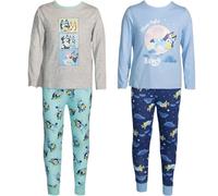 Bluey Girl's Characters Long Pyjama Set | Size: 2-3 Years Bluey Multicolor 2-3 Years