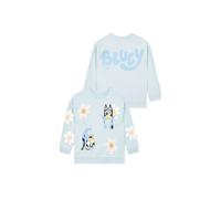 Bluey Girl's Embroidered Daisy Sweatshirt in Blue | Size: 4-5 Years Bluey Blue 4-5 Years