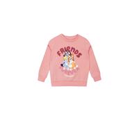 Bluey Girl's Friends Forever Sweatshirt in Pink | Size: 18-24 m Bluey Pink 18-24 m