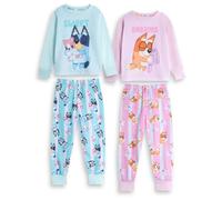 Bluey Girl's Kids Long Sleeve Long Leg Pyjama Set (Multicoloured) | Size: 3-4 Years Bluey Multicolor 3-4 Years