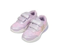 Bluey Girls Light Up Trainers - Toddler Kids Shoes with Velcro Straps - Official Bingo Gifts for Girls - Infant Trainers for Everyday Wear (Off-White UK 12-EU31)