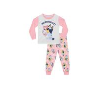 Bluey Girl's Long Sleeve Pyjamas in Pink | Size: 3-4 Years Bluey Pink 3-4 Years