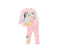 Bluey Girl's Long Sleeve T-Shirt & Leggings Set in Pink | Size: 5-6 Years Bluey Pink 5-6 Years