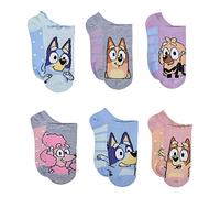 Bluey girls Multi Pack Kid's Socks, Sky Blue (6-pack), 5-7 UK