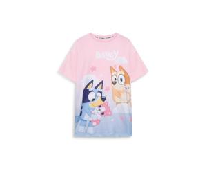 Bluey Girls Nightie - Soft Character Nightdress, All-Over Print Sleepwear, Comfortable Long-Sleeve Night Dress, Cosy Nightwear, Gifts for Girls, Machine Washable