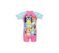 Bluey Girl's One Piece Surfsuit in Pink | Size: 18-24 m Bluey Pink 18-24 m