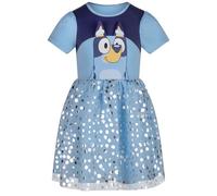 Bluey Girls Party Dress Cotton/Polyester Casual Dress, Blue