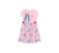 Bluey Girl's Party Dress in Pink | Size: 7-8 Years Bluey Pink 7-8 Years