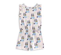 Bluey Girls Pink Character AOP Sleeveless Playsuit - 2-3 Years