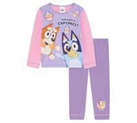 Bluey Girls Pyjamas Character Nightwear Set Who wants Cupcakes?, Multicoloured, Age 18 Months - 5 Years