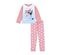 Bluey Girls Pyjamas Pjs Set, and Bingo Nightwear, Official Merchandise 2-3 Years Pink