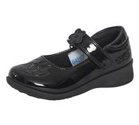 Bluey Girls School Shoes for Kids Bingo Black Patent Party Shoes Hard Wearing Sole Easy Fasten Strap