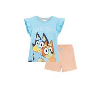 Bluey Girl's Short Pyjama PJ 2 Piece Nightwear Sleepwear | Size: 3-4 Years Bluey Multicolor 3-4 Years