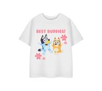 Bluey Girl's Short Sleeved T-Shirt | White | Official Merch | Size: 18-24 m Bluey White 18-24 m