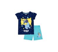 Bluey Girl's Sleep Time Short Pyjamas in Blue | Size: 6-7 Years Bluey Blue 6-7 Years