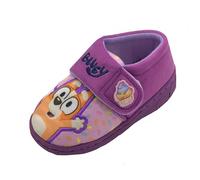 Bluey, Girls Slippers featuring Bingo, Hook & Loop Closure, Size 12