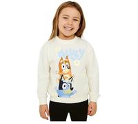 Bluey Girls Sweatshirt Bingo Jumper Top (Bluey Cream, 7-8 Years)