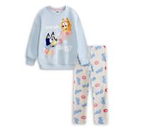 Bluey Girl's Sweatshirt & Joggers Set | Blue | Official Merch | Size: 6-7 Years Bluey Blue 6-7 Years