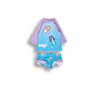 Bluey Girls Swim Set - Eco-Friendly Recycled Polyester Blend | Ages 1-5 Years (UK, Age, 2 Years, 3 Years, Regular, Standard, Multicolour)