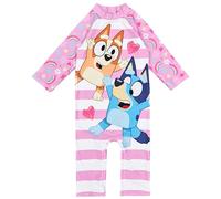 Bluey Girls Swimsuit Long Sleeved Swimming Suit All in One Costume UPF50 Sun Safe