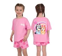 Bluey Girls Tshirt and Shorts Set, Bingo Outfit Set, Summer Clothes for Girls, Pink 18-24 Months