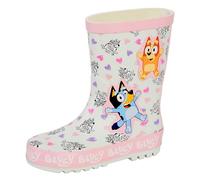 Bluey Girls Wellies Kids Rubber Wellington Boots 7 UK Child Blue
