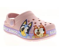 Bluey Gracie Girls Pink & Blue Printed Clog Sandals, Size: 7